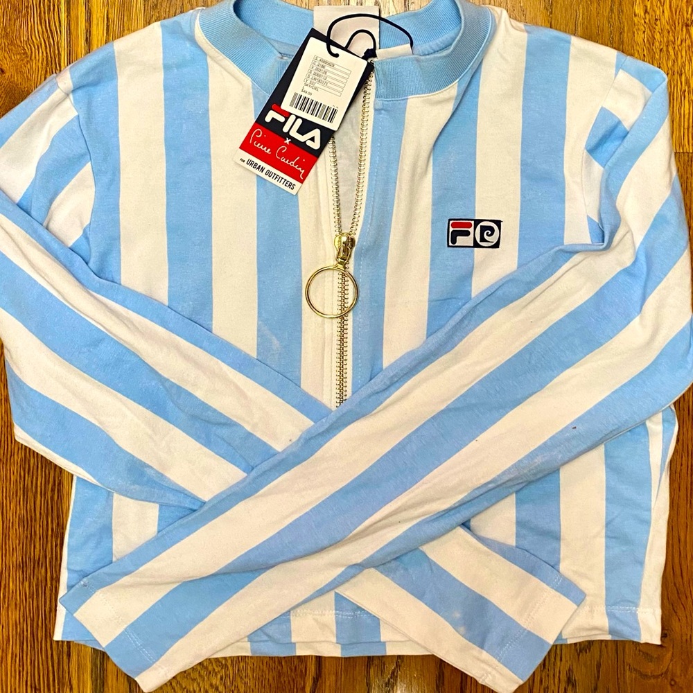 Fila kids large long sleeve with half zip